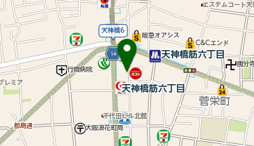 ダイコクドラッグ 天六駅前店の地図画像
