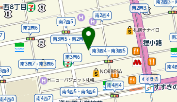 ダイコクドラッグ メガ狸小路店の地図画像