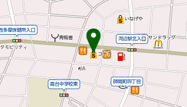 紳士服コナカ 青梅店の地図画像