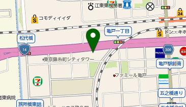 紳士服コナカ 亀戸店の地図画像