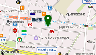 紳士服コナカ 西葛西店の地図画像