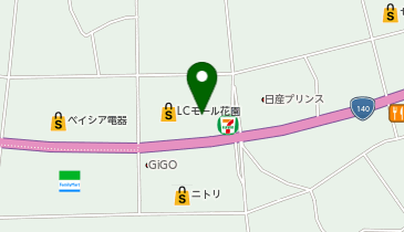 紳士服コナカ 花園店の地図画像