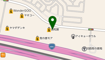 紳士服コナカ 牧の原モア店の地図画像