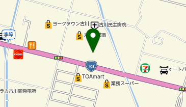 紳士服コナカ 古川駅東店の地図画像