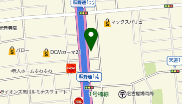 ブロンコビリー 萩野通店の地図画像