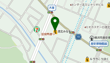 ブロンコビリー 港北みなも店の地図画像