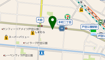 カーテンじゅうたん王国 戸田店の地図画像