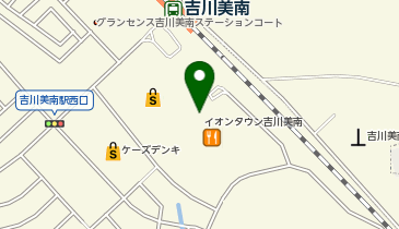 カーテンじゅうたん王国 イオンタウン吉川美南店の地図画像