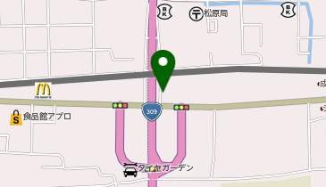 カーテンじゅうたん王国 松原店の地図画像