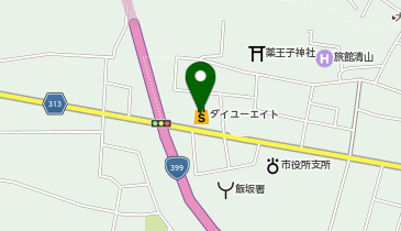 ダイユーエイト 福島飯坂店の地図画像