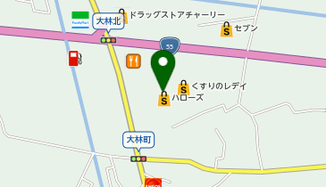 ハローズ 大林店の地図画像