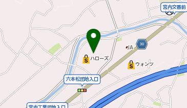 ハローズ 宮内店の地図画像