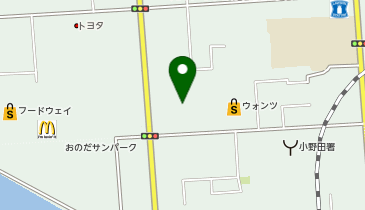 ハローズ 小野田店の地図画像