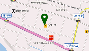 ハローズ 戸手店の地図画像