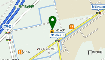 ハローズ 中庄店の地図画像