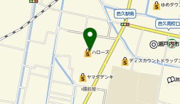 ハローズ 邑久店の地図画像