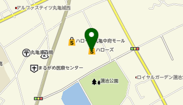 ハローズ 丸亀中府店の地図画像