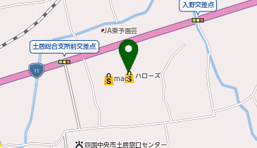 ハローズ 土居店の地図画像