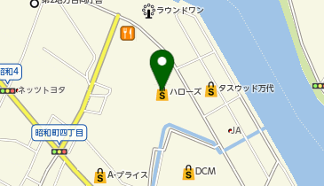 ハローズ 万代店の地図画像