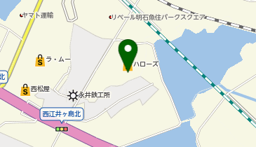 ハローズ 魚住店の地図画像