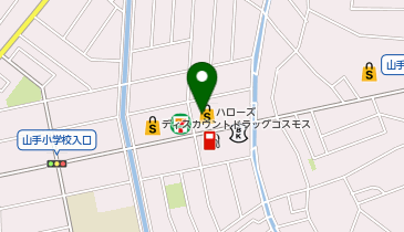 ハローズ 山手店の地図画像