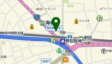 馬渕個別 野田阪神校の地図画像