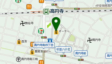 オーケー 高円寺店の地図画像