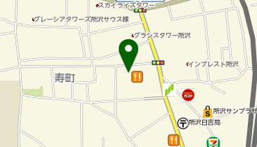 オーケー 所沢店の地図画像