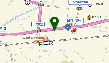 メガネの田中 三次店の地図画像