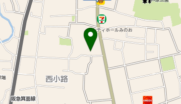 メガネの田中 箕面店の地図画像