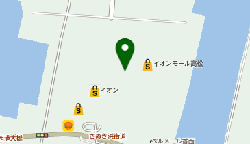 メガネの田中 イオンモール高松店の地図画像