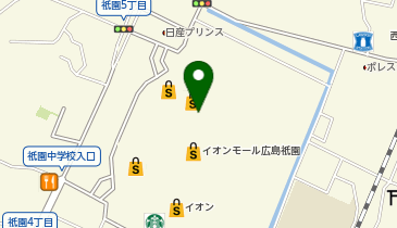 メガネの田中 イオンモール広島祇園店の地図画像