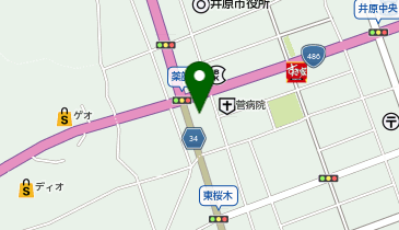 メガネの田中 井原店の地図画像