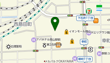 メガネの田中 イオンモール岡山店の地図画像