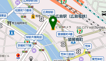 メガネの田中 広島駅前店の地図画像