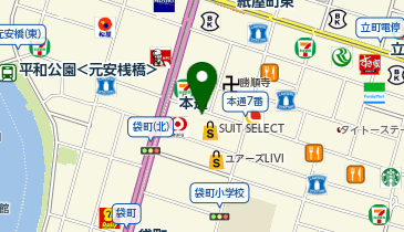 聞こえの田中 広島本通店の地図画像