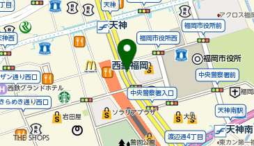 メガネの田中 天神地下街店の地図画像