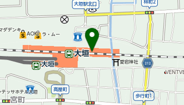 聞こえの田中 ナショナル補聴器センター 大垣店の地図画像