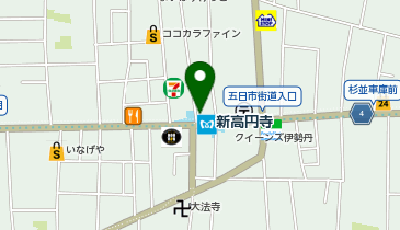 FASTGYM24 新高円寺店の地図画像