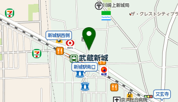 FASTGYM24 武蔵新城店の地図画像