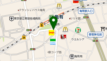 FASTGYM24 亀有店の地図画像