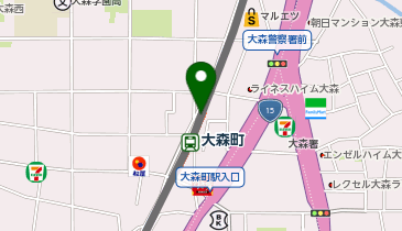 FASTGYM24 大森町店の地図画像