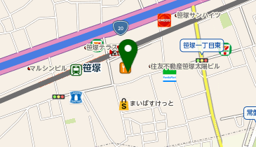 ビジョンメガネ 笹塚ショッピングモール店の地図画像