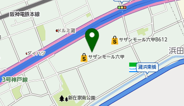 ビジョンメガネ 灘新在家店の地図画像