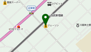 ジェーソン 川越旭町店の地図画像