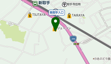 ジェーソン 新取手店の地図画像