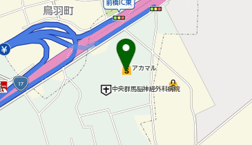 ジェーソン 前橋インターアカマル店の地図画像