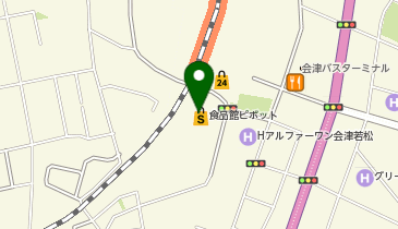 ニュー・クイック 会津若松駅食品館ピボット店の地図画像