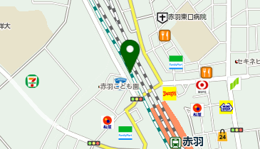 富士ガーデン ビーンズ赤羽店の地図画像