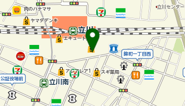 ニュー・クイック グランデュオ立川店の地図画像